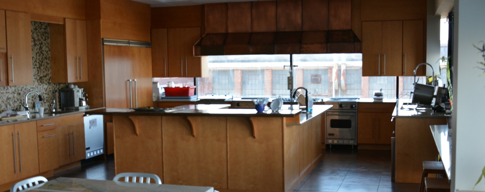 A large state-of the-art test kitchen